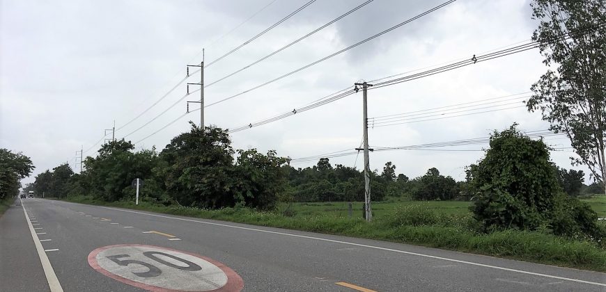 ขายที่ดิน ติดถนนใหญ่ 19 ไร่ อำเภอเมืองลำพูน ใกล้นิคมสหพัฒน์