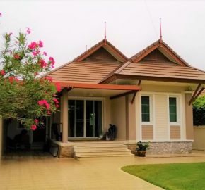 ขาย-เช่า บ้านเดี่ยว 3 ห้องนอน หมู่บ้าน อยู่สบาย เมืองชะอำ เพชรบุรี